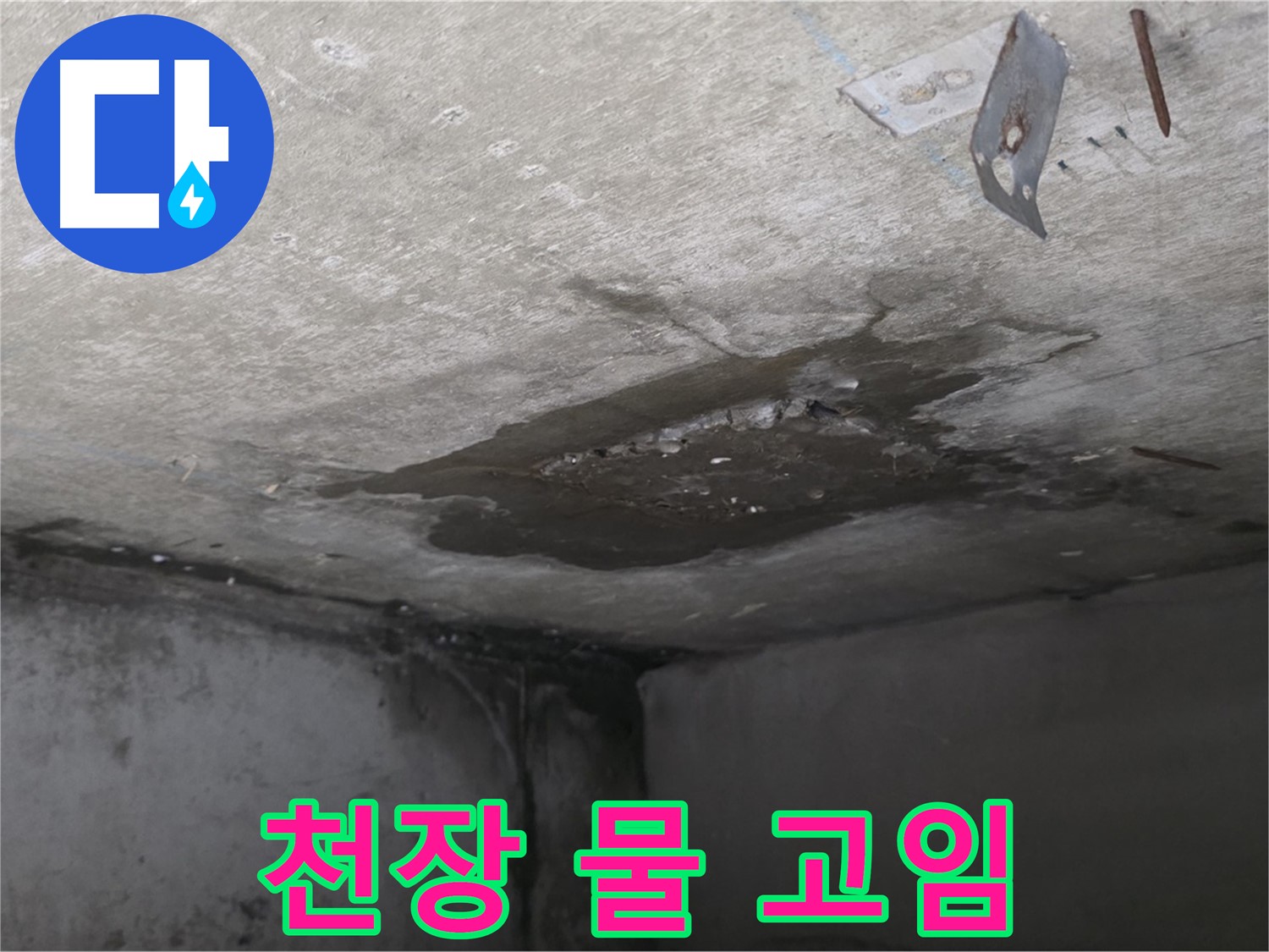 콘크리트 천장 물 고임 - 남양주 오남 누수