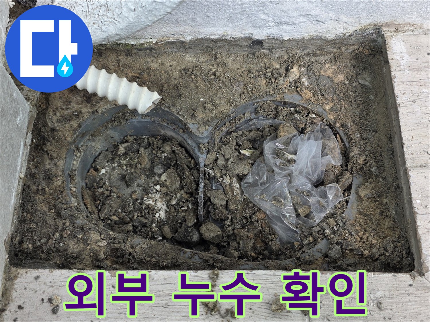 노원구 중계3동 청구3차 아파트에서 외부 누수 원인을 파악하고 있습니다 - 꼼꼼한 점검으로 누수 지점을 찾아 해결합니다.