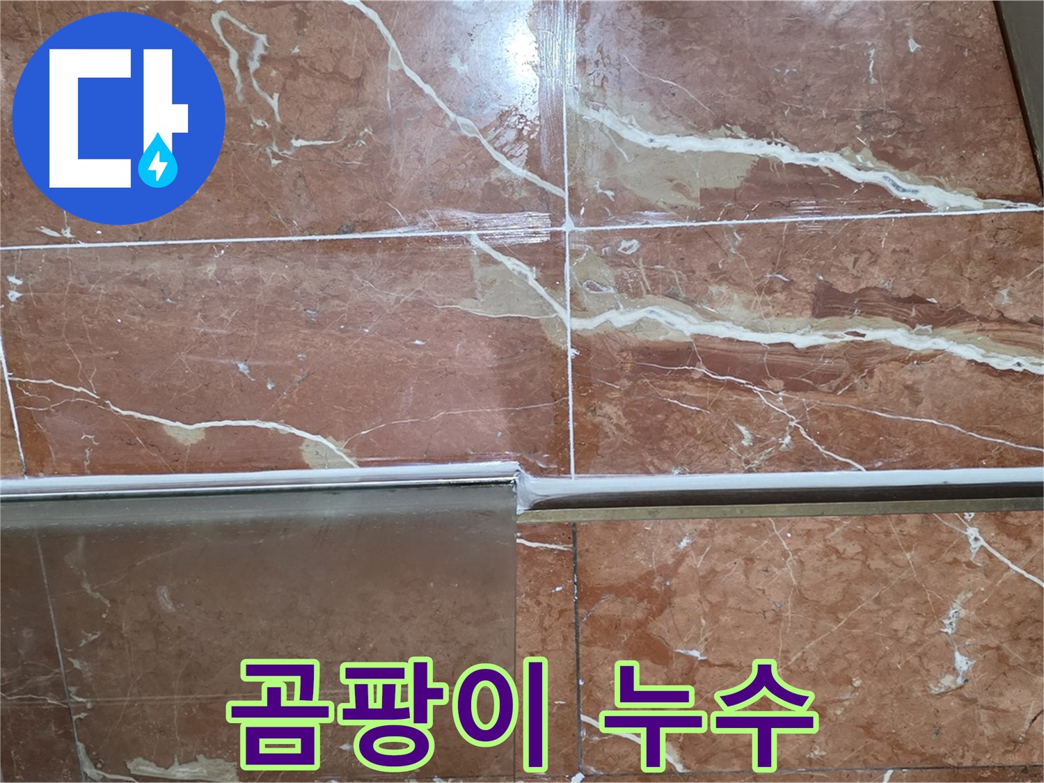 서초구 방배본동 누수 - 샤워부스 하단 타일 틈새의 백시멘트 손실 및 곰팡이가 누수의 원인일 수 있습니다.