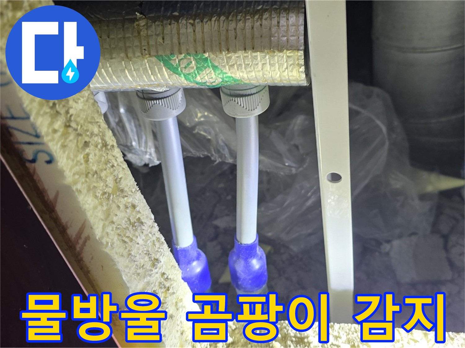 삼숭동 양주자이 누수 - 배관 연결 부속 주변 물방울 맺힘 및 곰팡이 냄새 발생 여부 세밀 감지