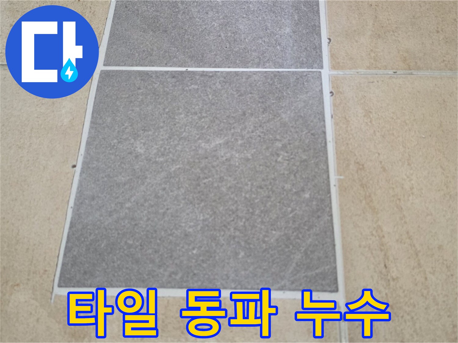 양주 삼숭동 아파트 - 겨울철 타일 동파로 인한 누수 가능성을 점검하고 있습니다.