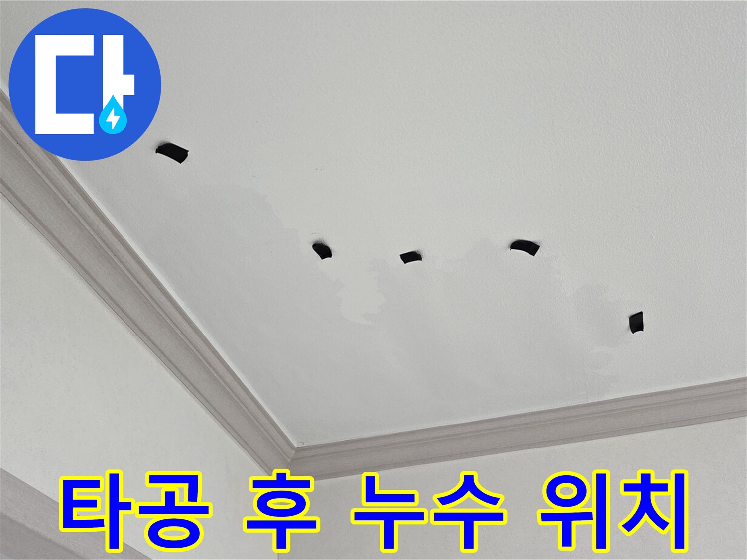 타공 검사 후 누수 발생 위치 정확히 특정 - 맞춤형 보수