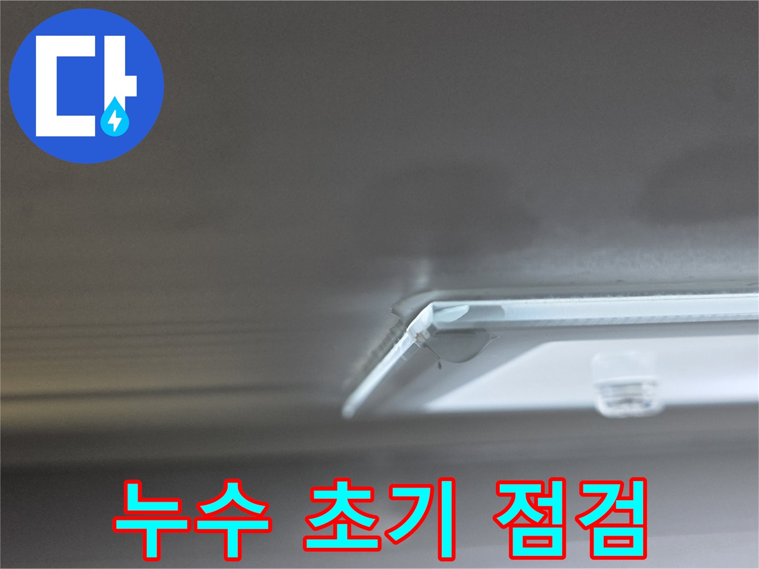 양주 옥정 율정마을 1309동 아파트 천장 누수 - 초기 누수 점검을 통해 문제 확산을 막고 있습니다.