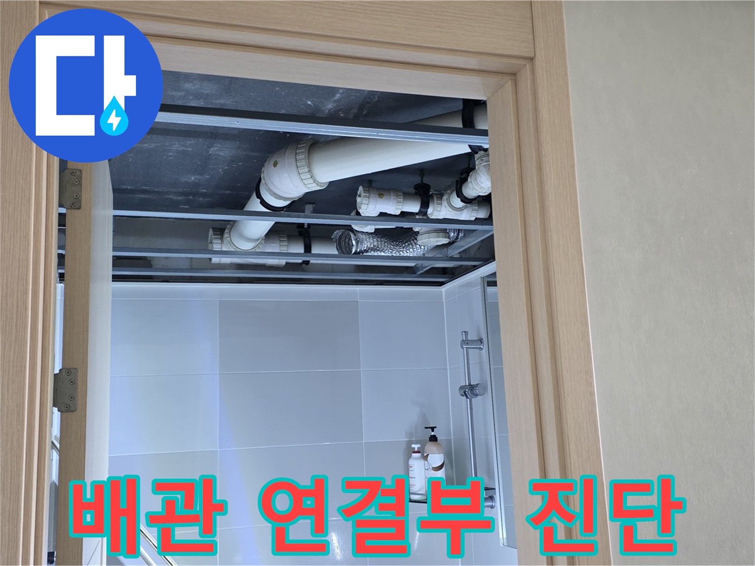 양주 옥정 율정마을 아파트 욕실 천장 누수 - 배관 연결부 집중 진단
