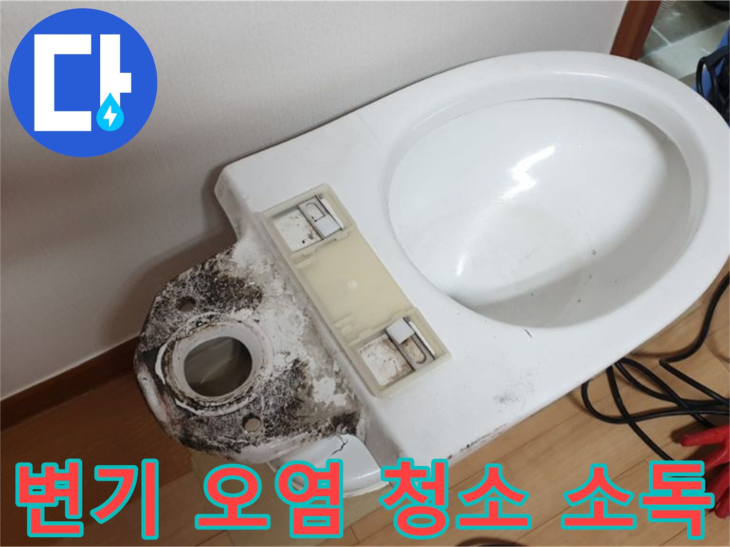 변기 오염 - 완벽 청소 후 소독 서비스 제공