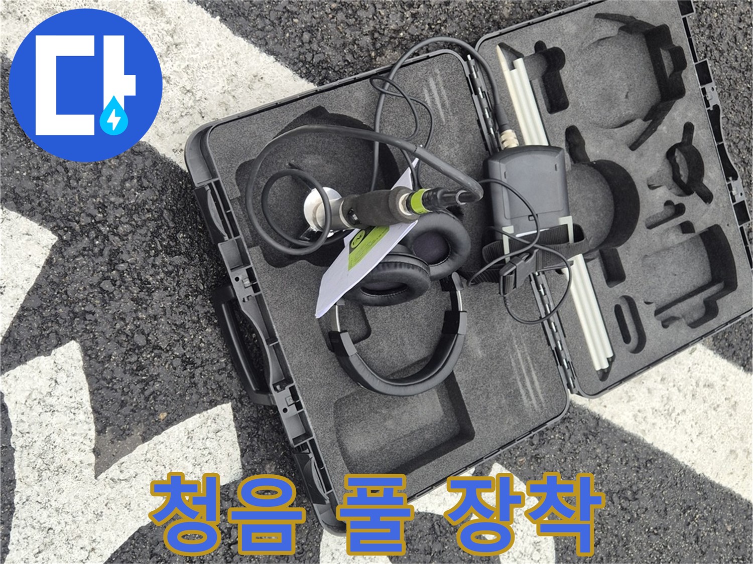 청음 탐지 장비 풀 장착 완료 - 와수리 누수 이제 안심