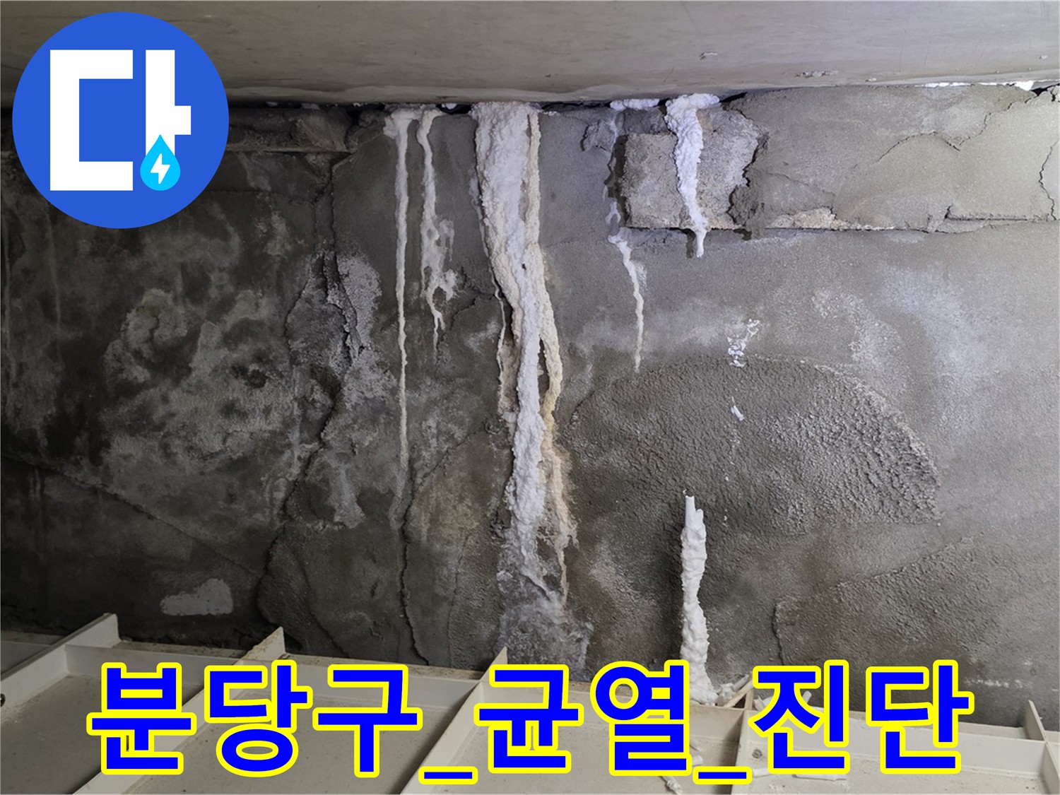 분당구 콘크리트 균열 - 정밀 진단 필요