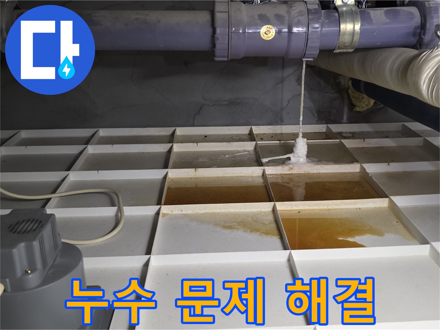 분당 운중동 산운로 121 산운마을 6단지에서 누수 문제를 확실하게 해결한 모습 - 이제 걱정 마세요.