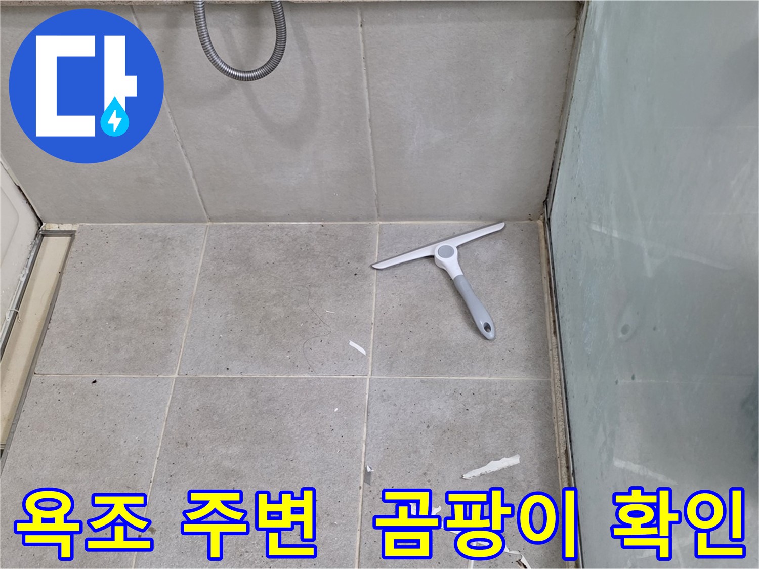 분당 운중동 욕조 주변 타일 - 곰팡이 발생 및 오염 상태 확인 - 욕조 주변 타일의 곰팡이 발생 및 오염 상태를 꼼꼼하게 확인합니다.