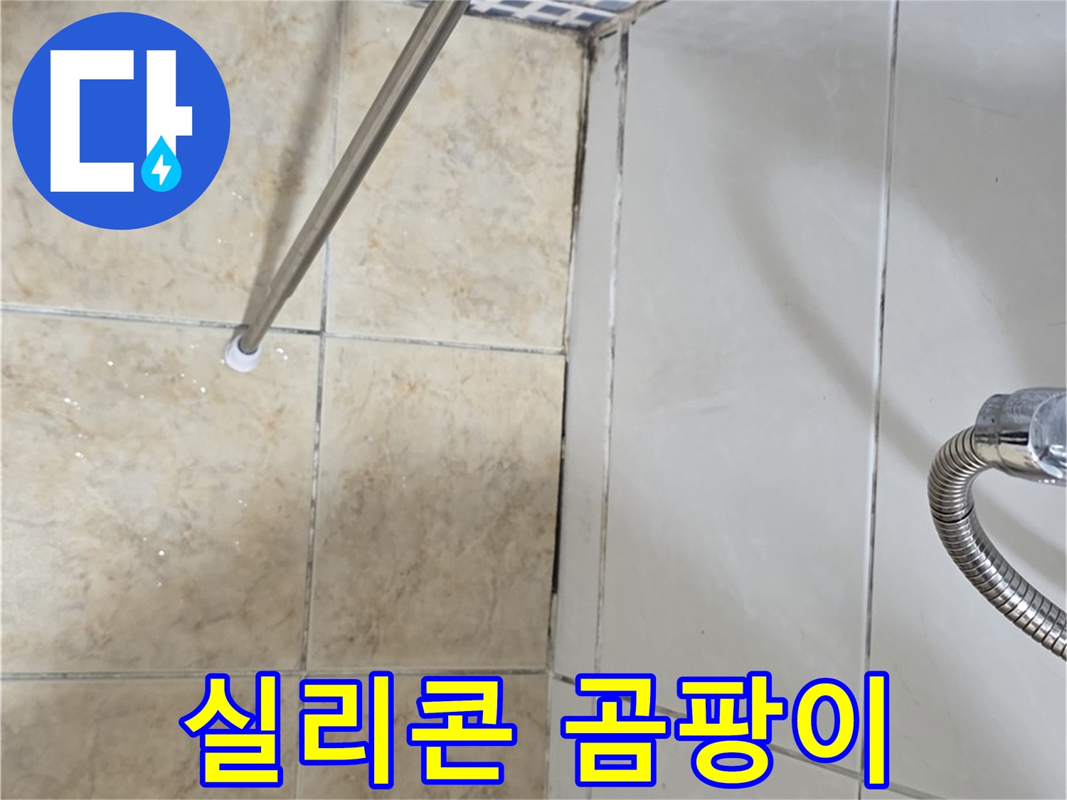 욕실 실리콘 곰팡이 - 틈새 누수 의심 - 꼼꼼한 점검