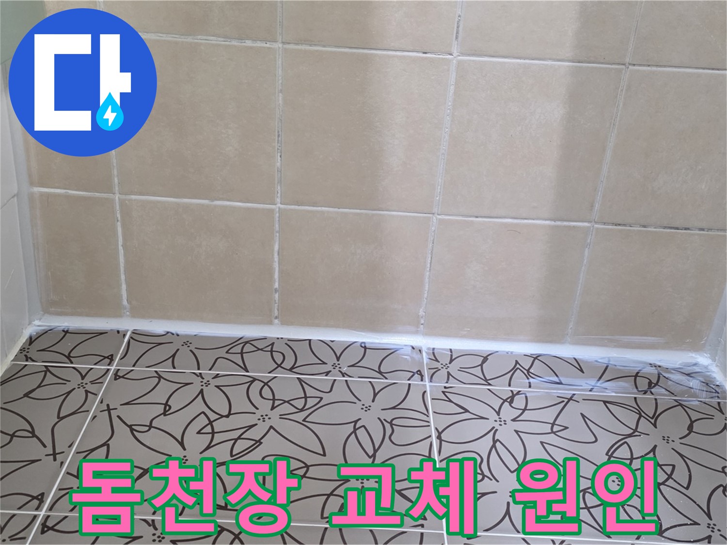 양주 백석 서광아파트 욕실 누수 - 천장 누수 원인 진단 및 돔천장 교체로 누수 문제 해결