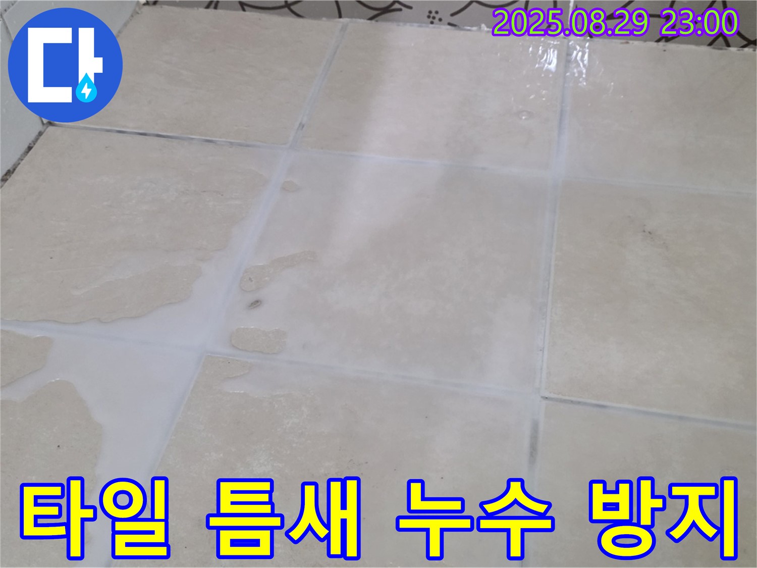 양주 서광아파트 욕실 타일 틈새 누수 방지 시공 - 꼼꼼한 시공으로 누수 해결