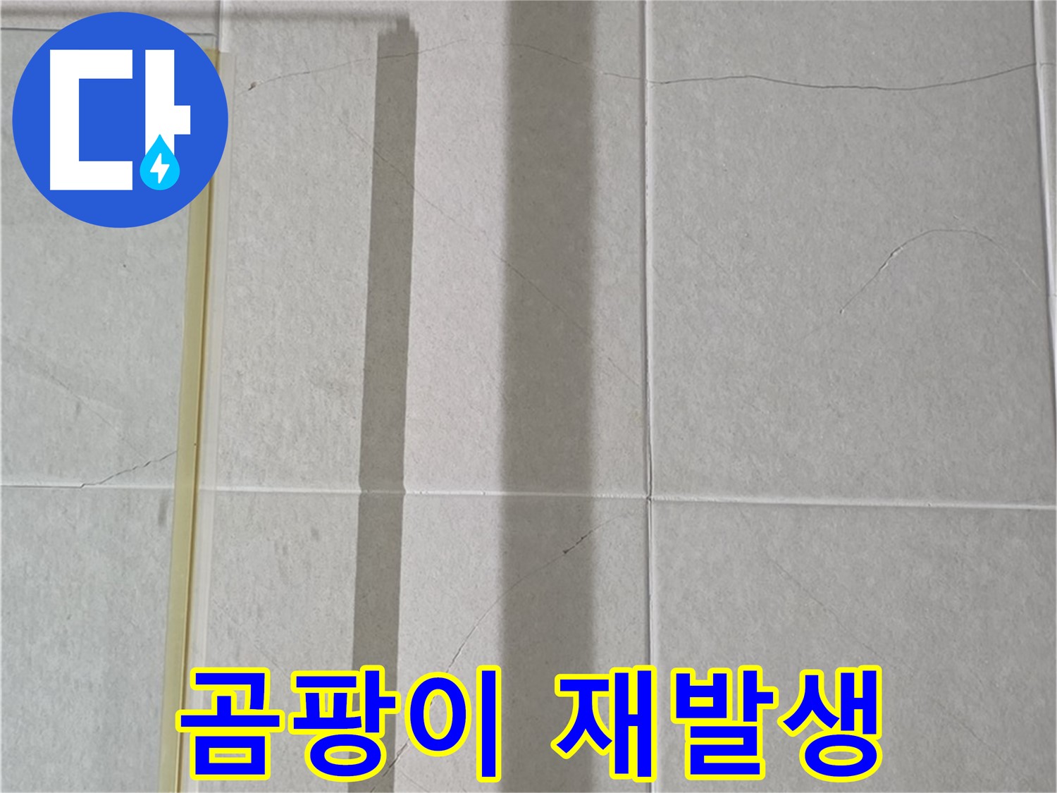 산운마을 6단지 샤워부스 - 벽면 타일 틈새 누수, 실리콘 시공 후 곰팡이 재발생