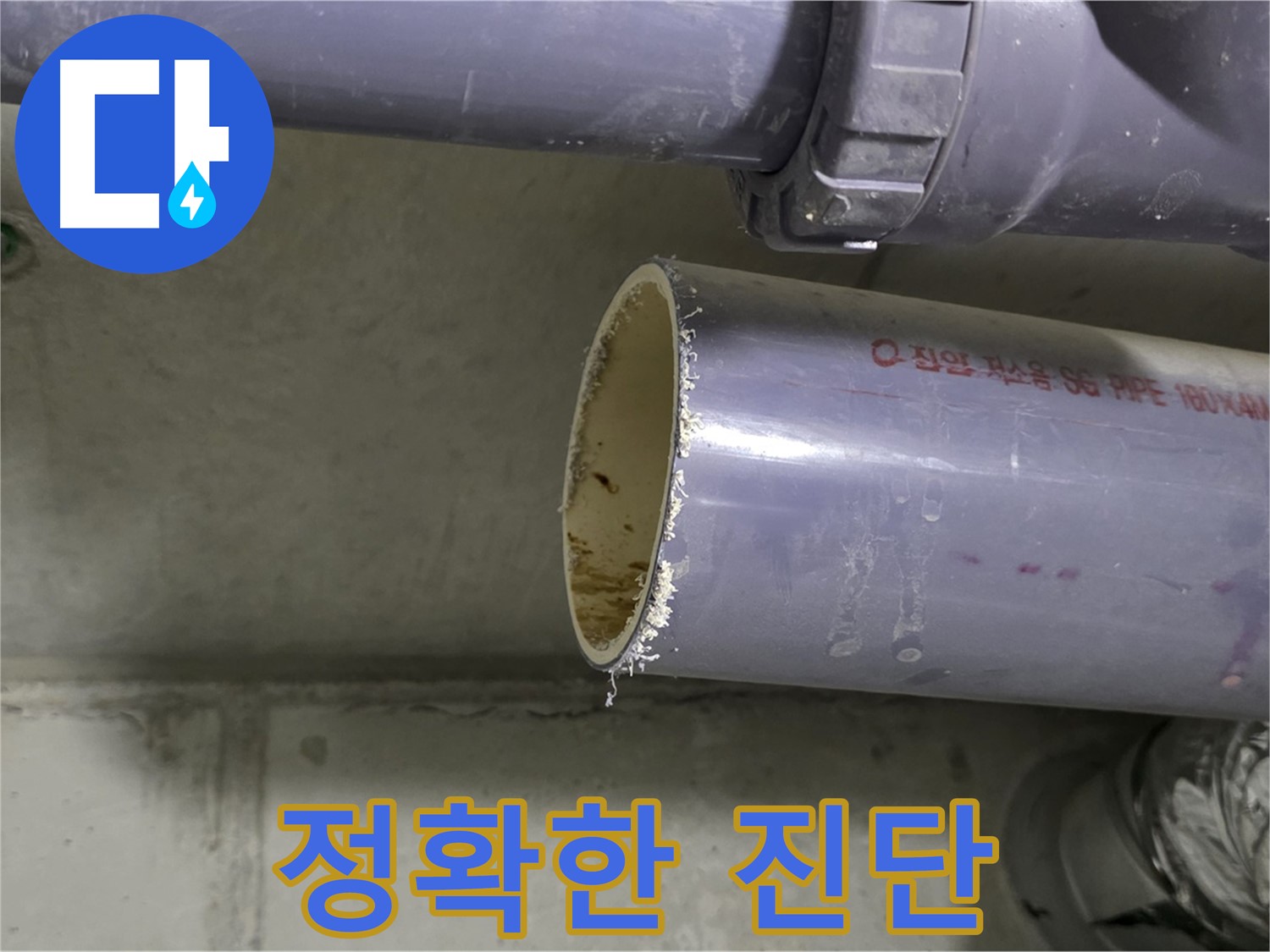 운중동 아파트 누수 현장 - 첨단 장비를 사용하여 누수 지점을 정확하게 진단하는 모습
