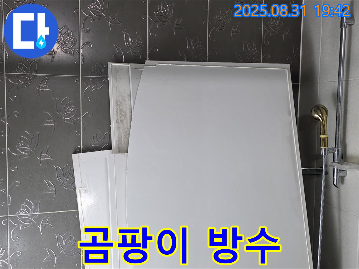 성남 분당 운중동 욕조 패널 곰팡이 제거 및 방수 시공