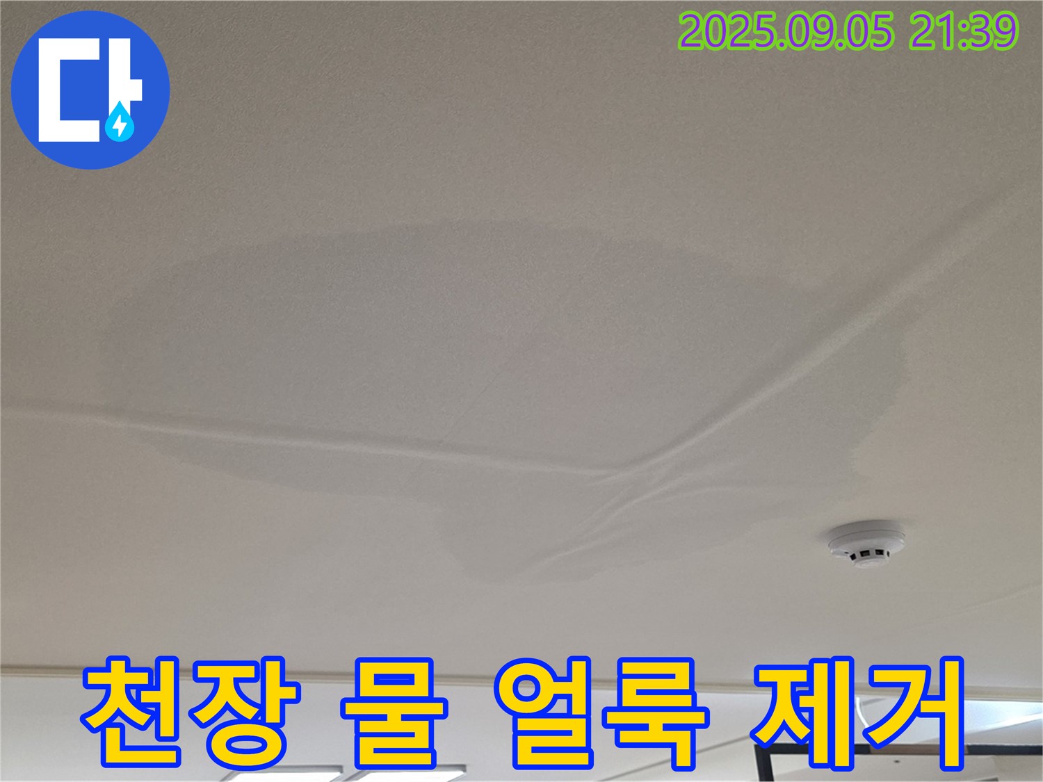 중랑구 면목동 아파트 누수 - 천장 물 얼룩 제거, 깨끗한 천장