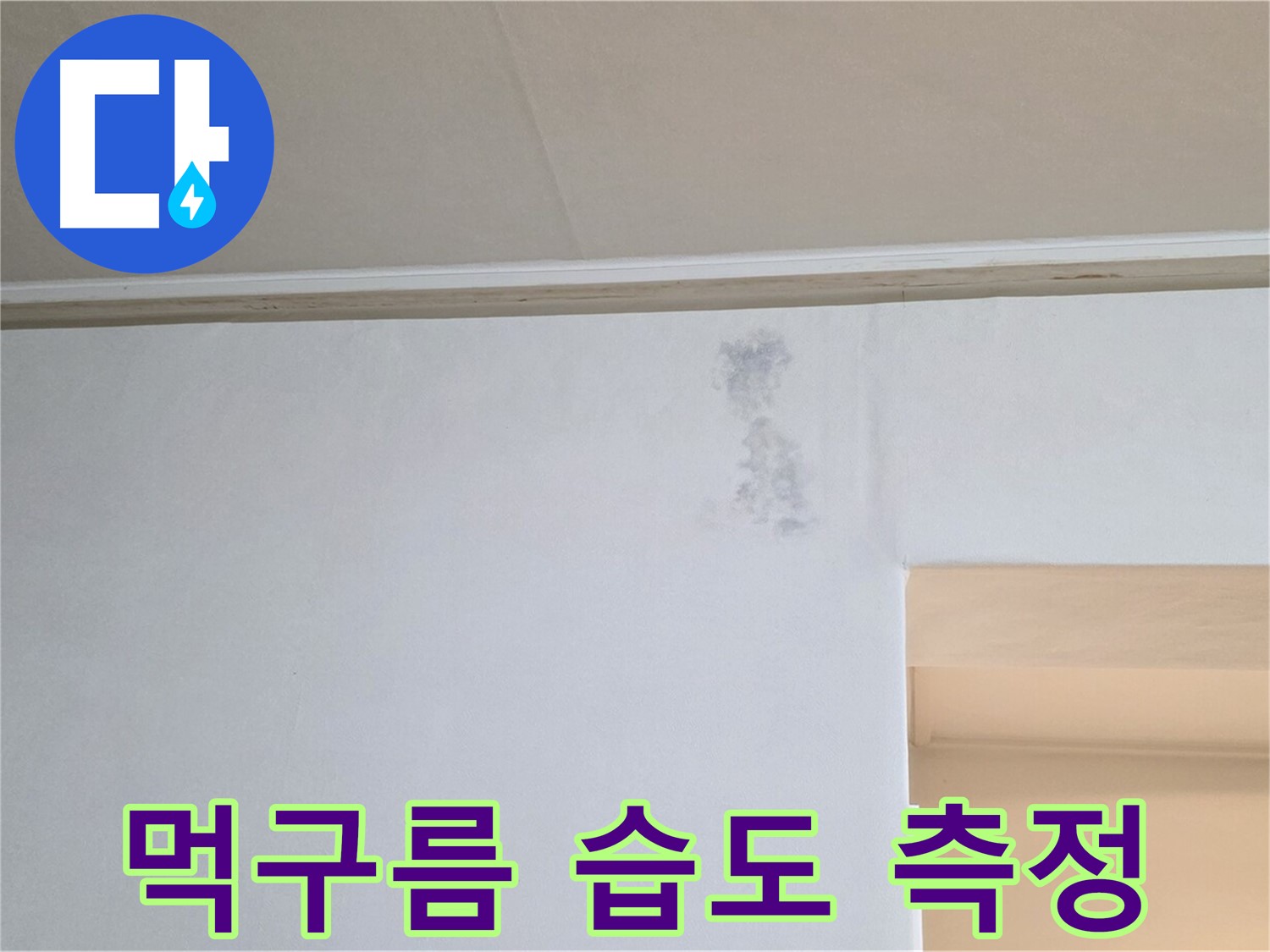 먹구름 얼룩 습도 측정 - 곰팡이 & 습기 원인 과학적 분석