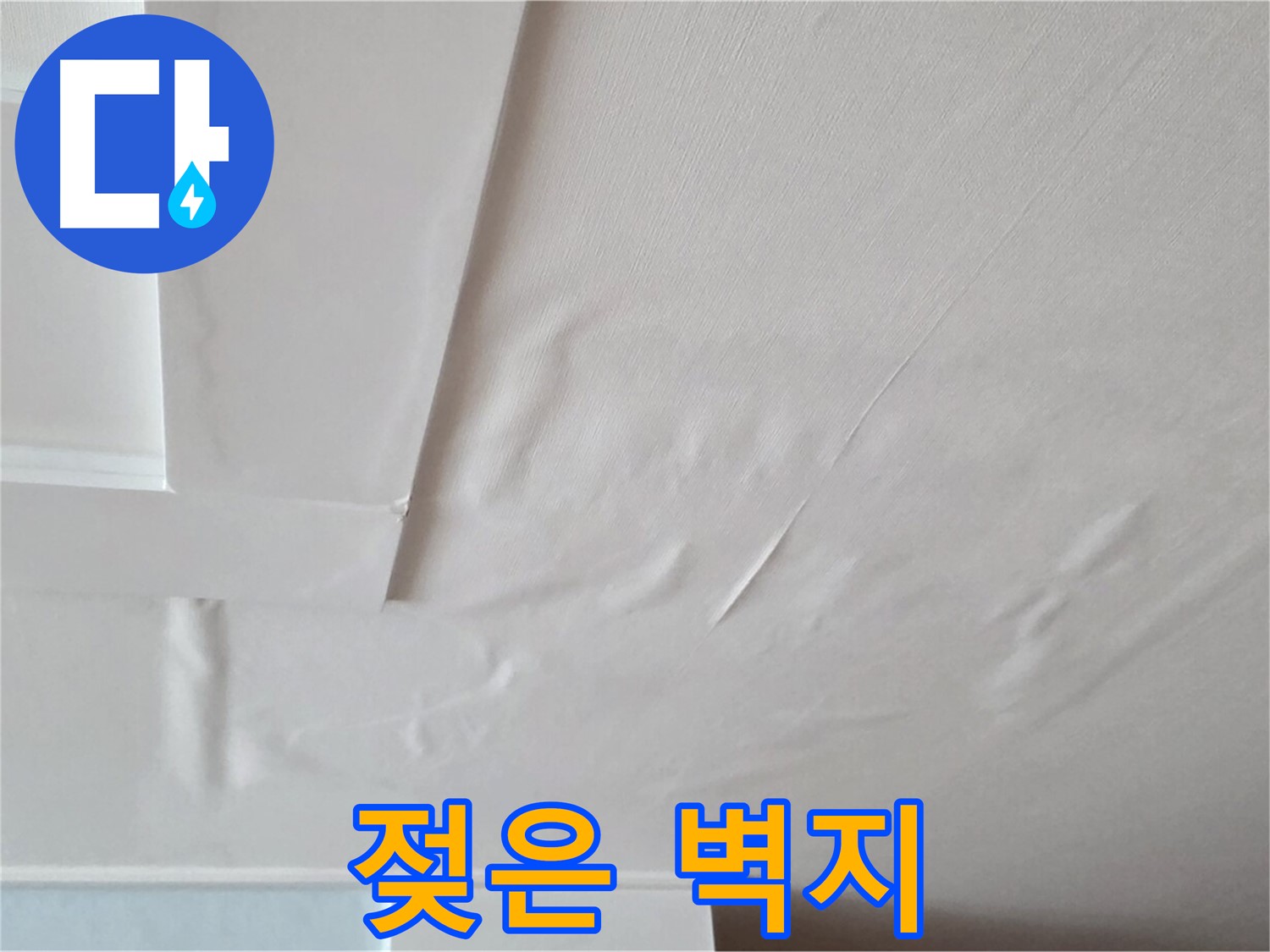일동기산베스트빌 아파트 천장 누수 - 젖은 벽지와 곰팡이 알레르기로 인한 피부 가려움