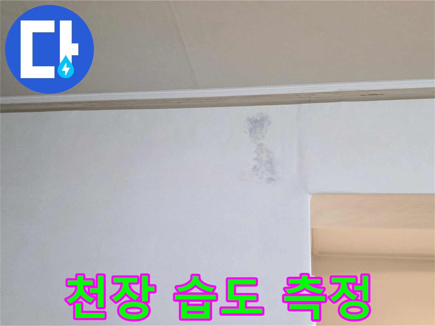 천장 얼룩 습도 측정 - 윗집 누수 진단 과정