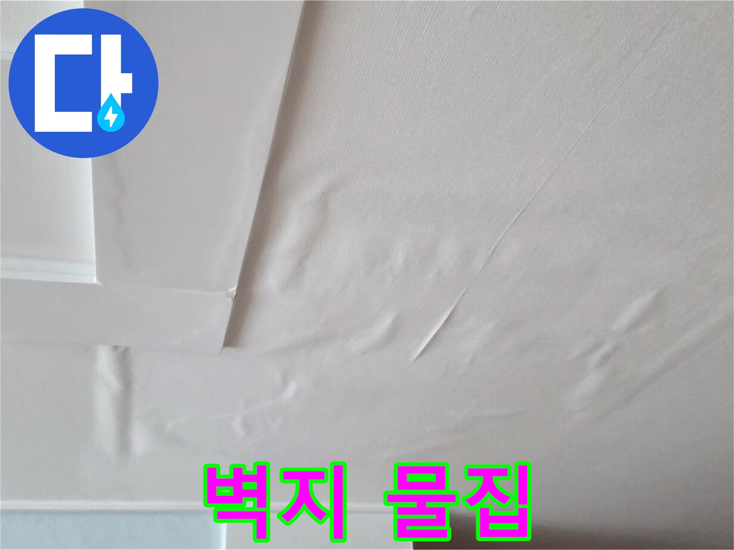 포천 일동 아파트 천장 누수 - 벽지 물집과 곰팡이 포자 확산