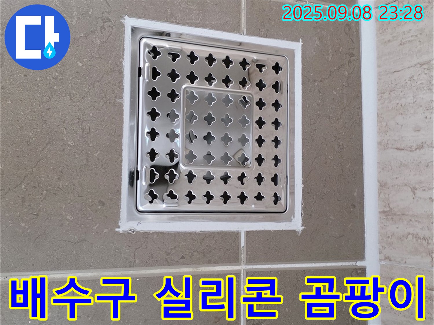 포천 일동 - 욕실 배수구 주변 실리콘 곰팡이 누수 제거 - 곰팡이 제거와 누수 해결을 동시에!
