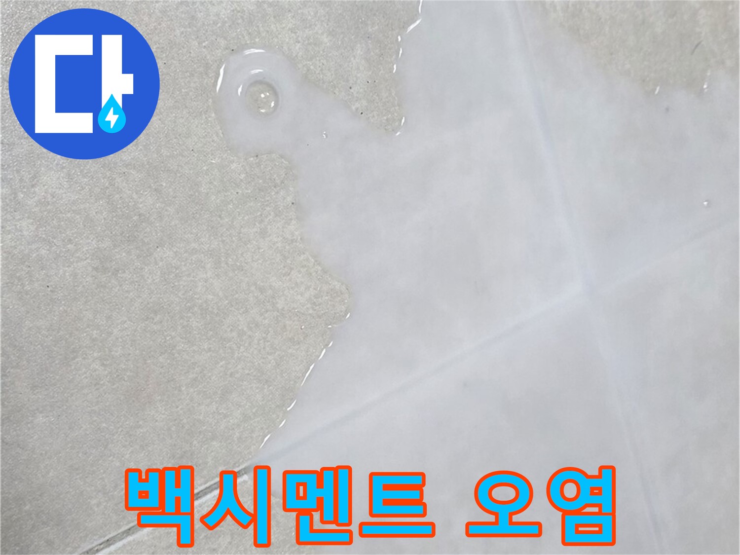 양주 옥정동 율정마을 아파트 타일 틈새 백시멘트 오염 - 누수 의심 진단