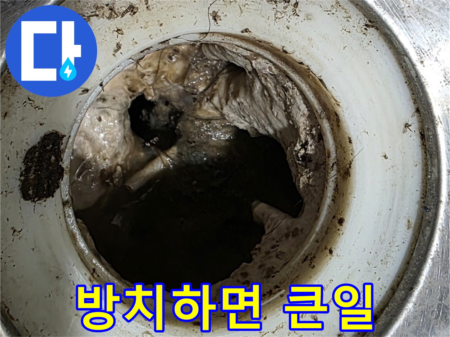 중계동 현대5차 211동 누수 - 배수구 속 곰팡이 - 방치하면 큰일나요!