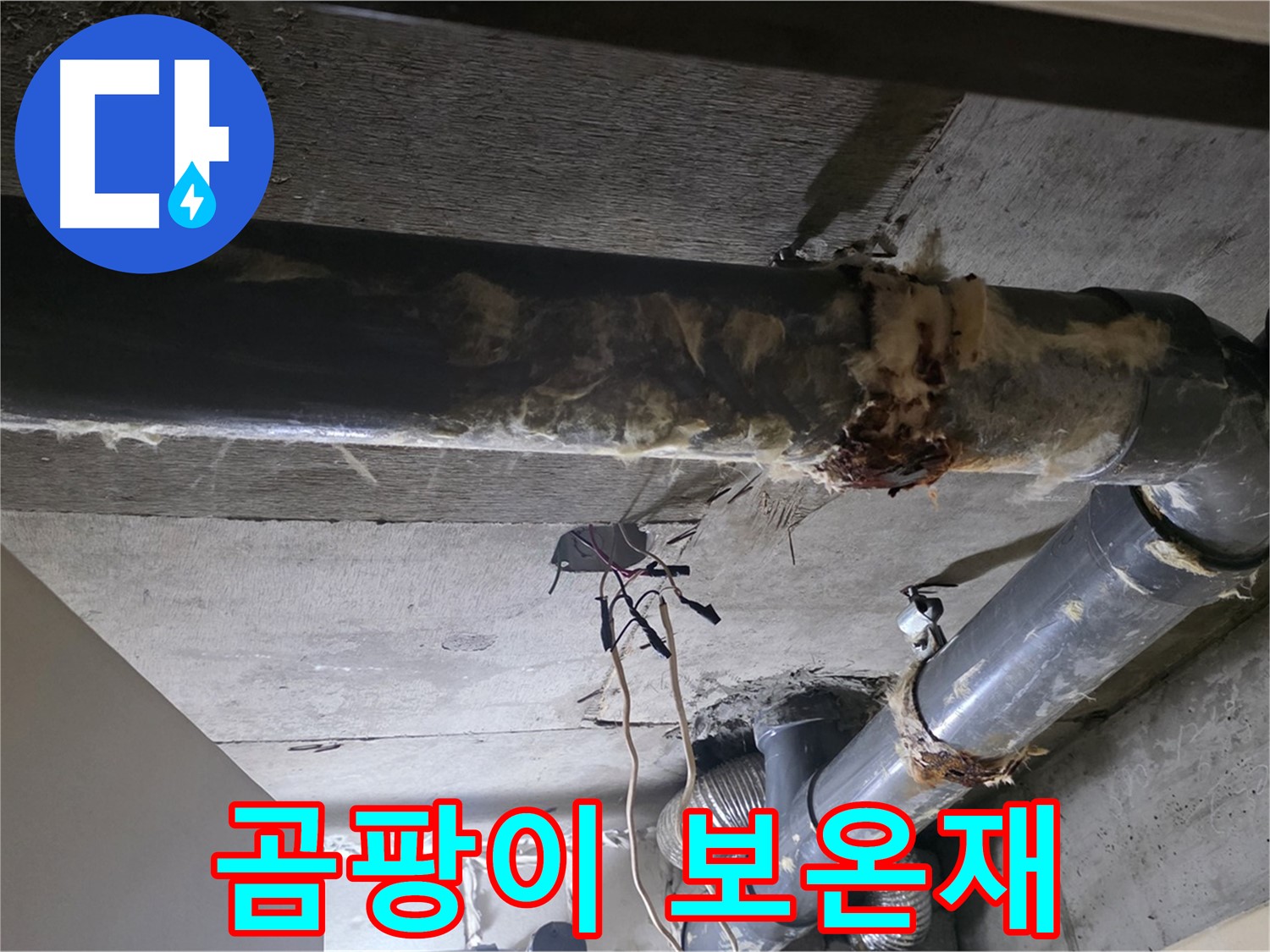 새절역 현대아파트 - 곰팡이 핀 보온재, 건강까지 위협합니다
