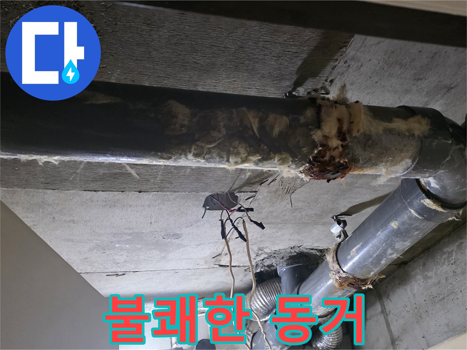 새절역 현대아파트 - 곰팡이 핀 보온재, 낡은 배관과의 불쾌한 동거를 끝내세요