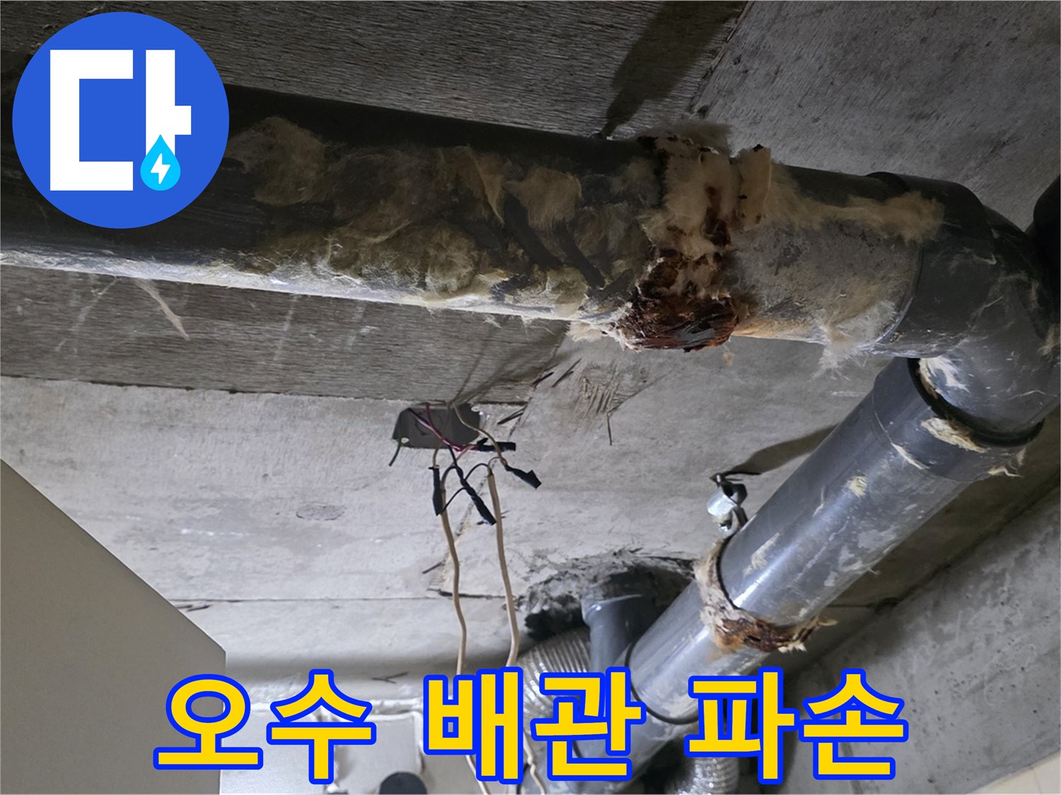 새절역 현대아파트 누수 - 오수 배관 파손 긴급 누수 해결 작업