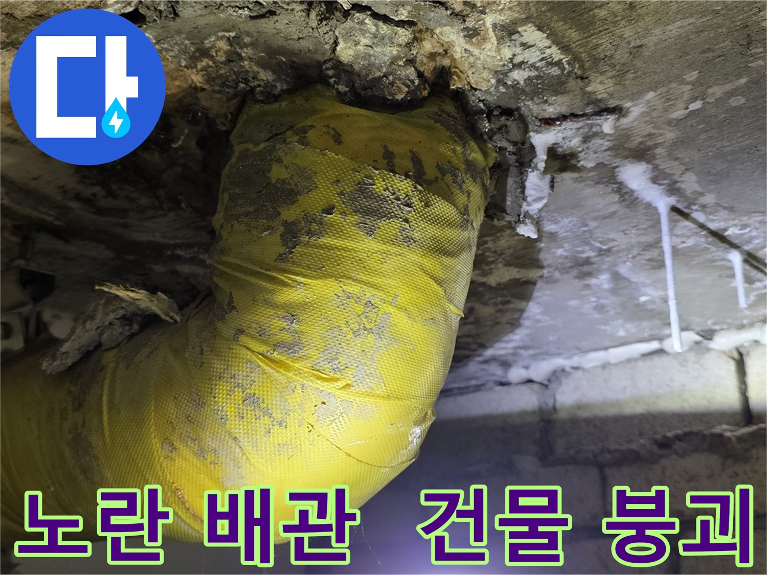 축축한 천장, 노란 배관의 절규 - 누수 방치 시 건물 붕괴 위험 - 새절역 현대아파트 누수 긴급 점검