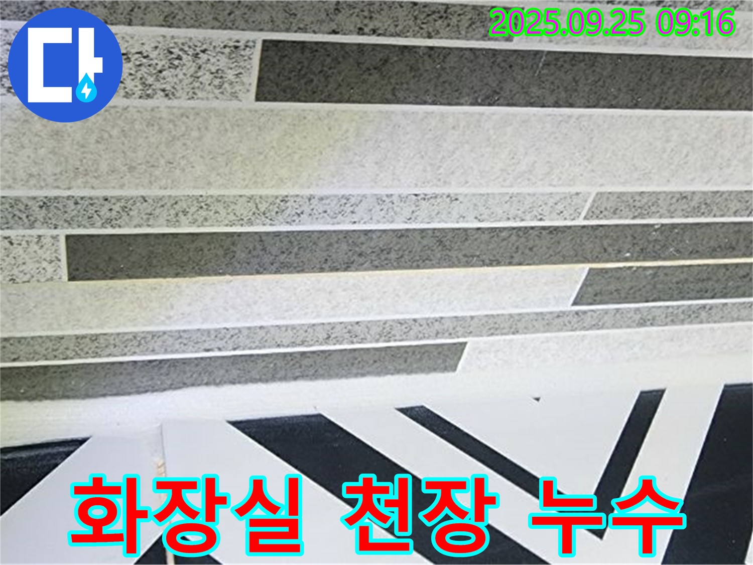 양주시 백석읍에서 발생한 화장실 천장 누수 - 누수탐지 전문가가 정확한 원인을 찾아 해결합니다.