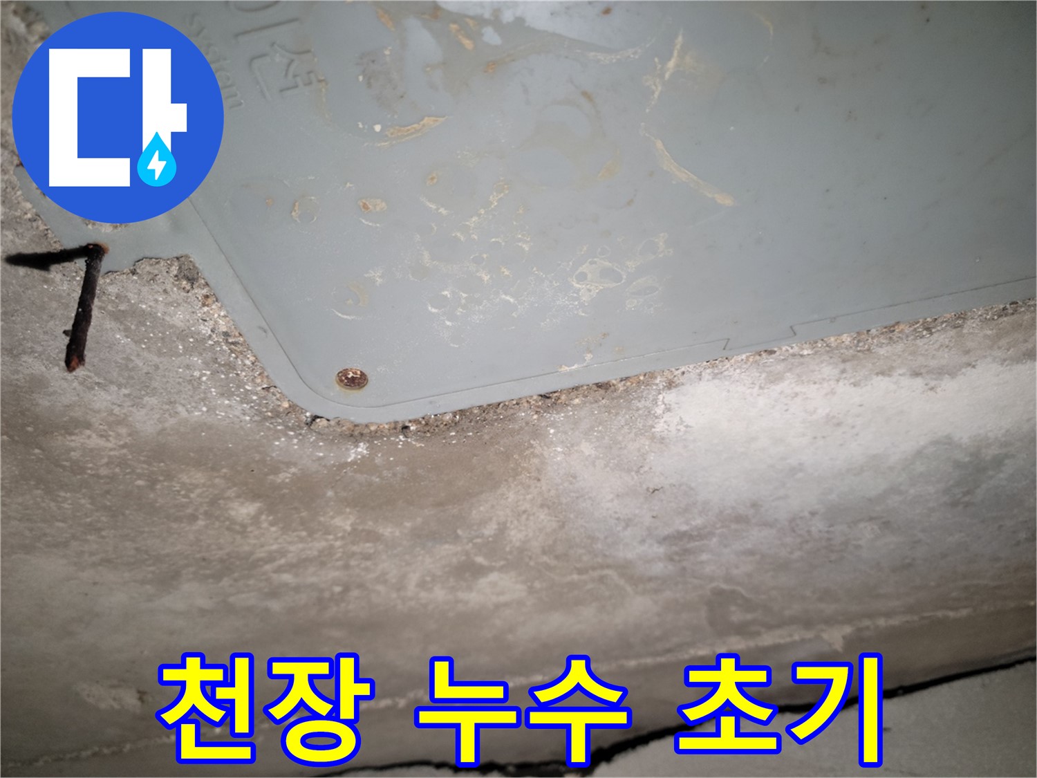 동두천 누수 - 천장 누수 초기 단계 발견 - 빠른 진단 필요