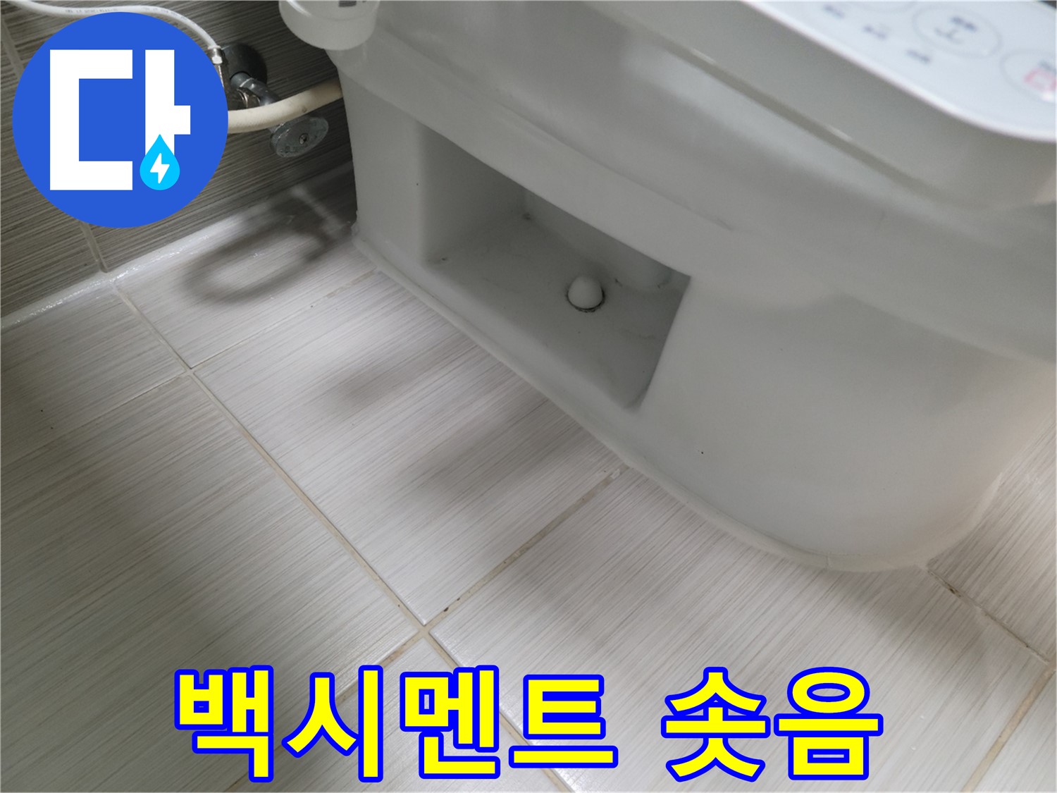 동두천 변기 누수 - 백시멘트 솟아오름 - 손상 심각