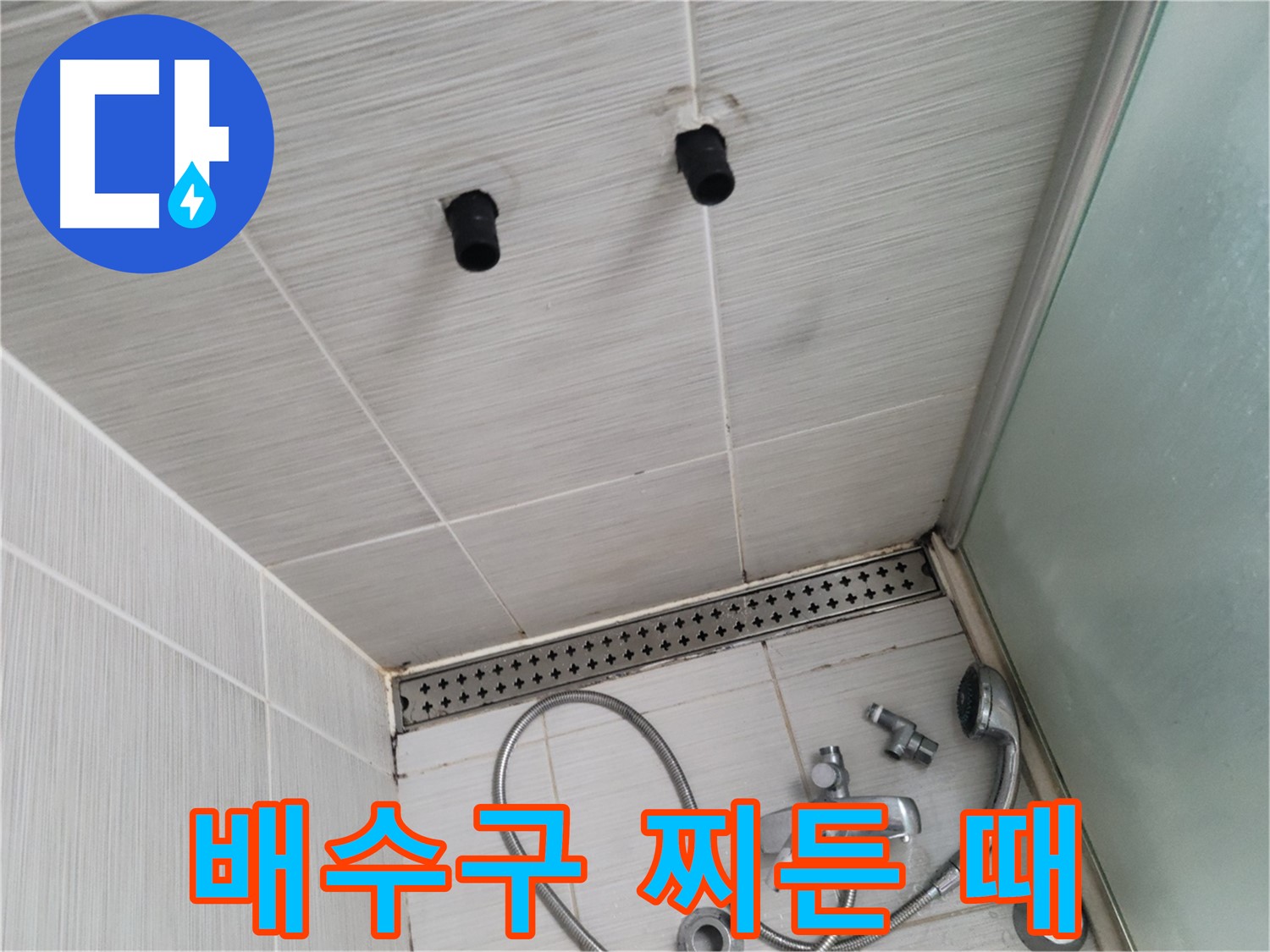 동두천 신창동 - 샤워기 주변 배수구의 찌든 때와 곰팡이 - 찌든 때는 세균의 온상!