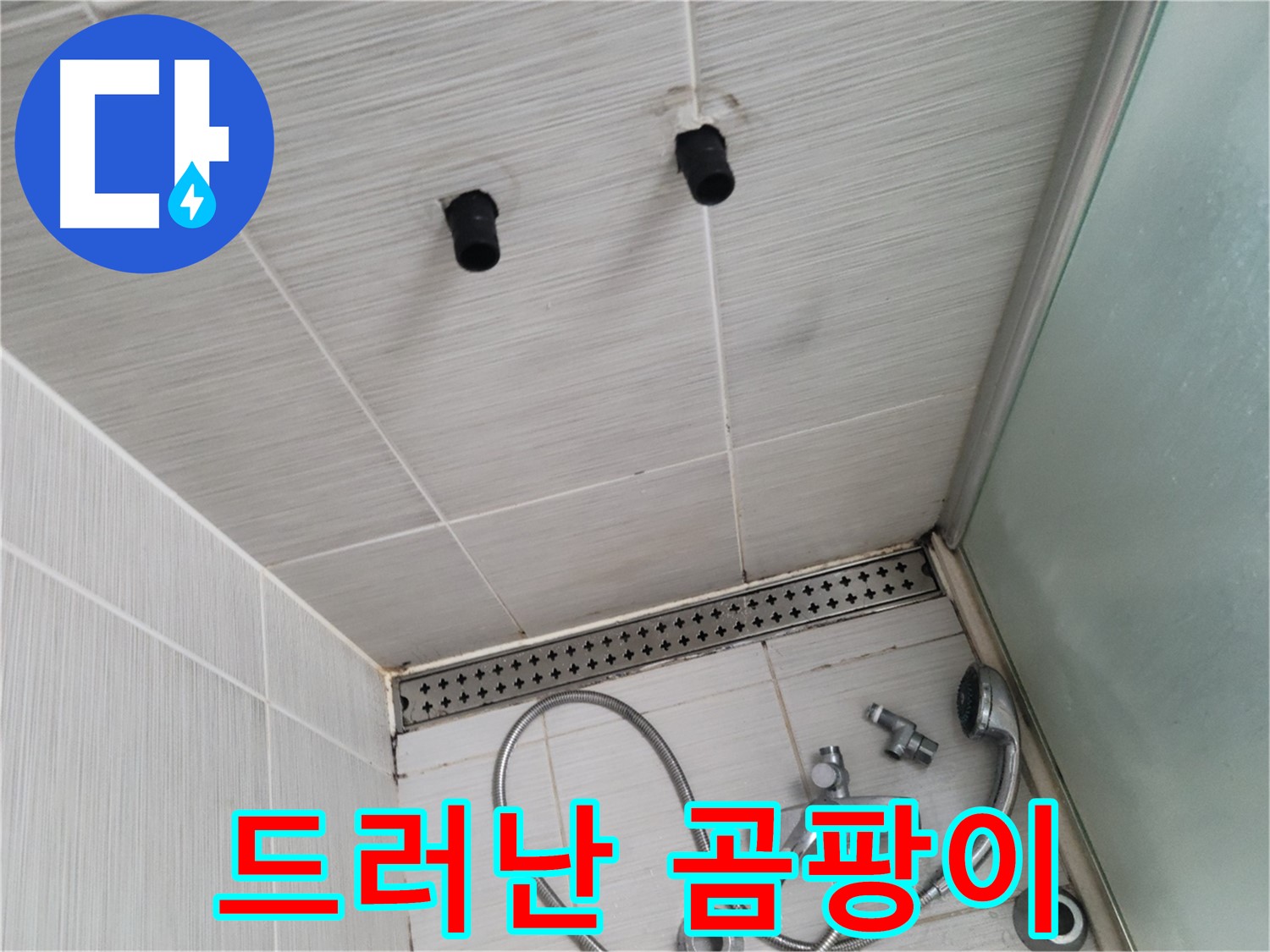 동두천 신창동 - 샤워기 철거 후 드러난 곰팡이 - 곰팡이는 누수의 신호!