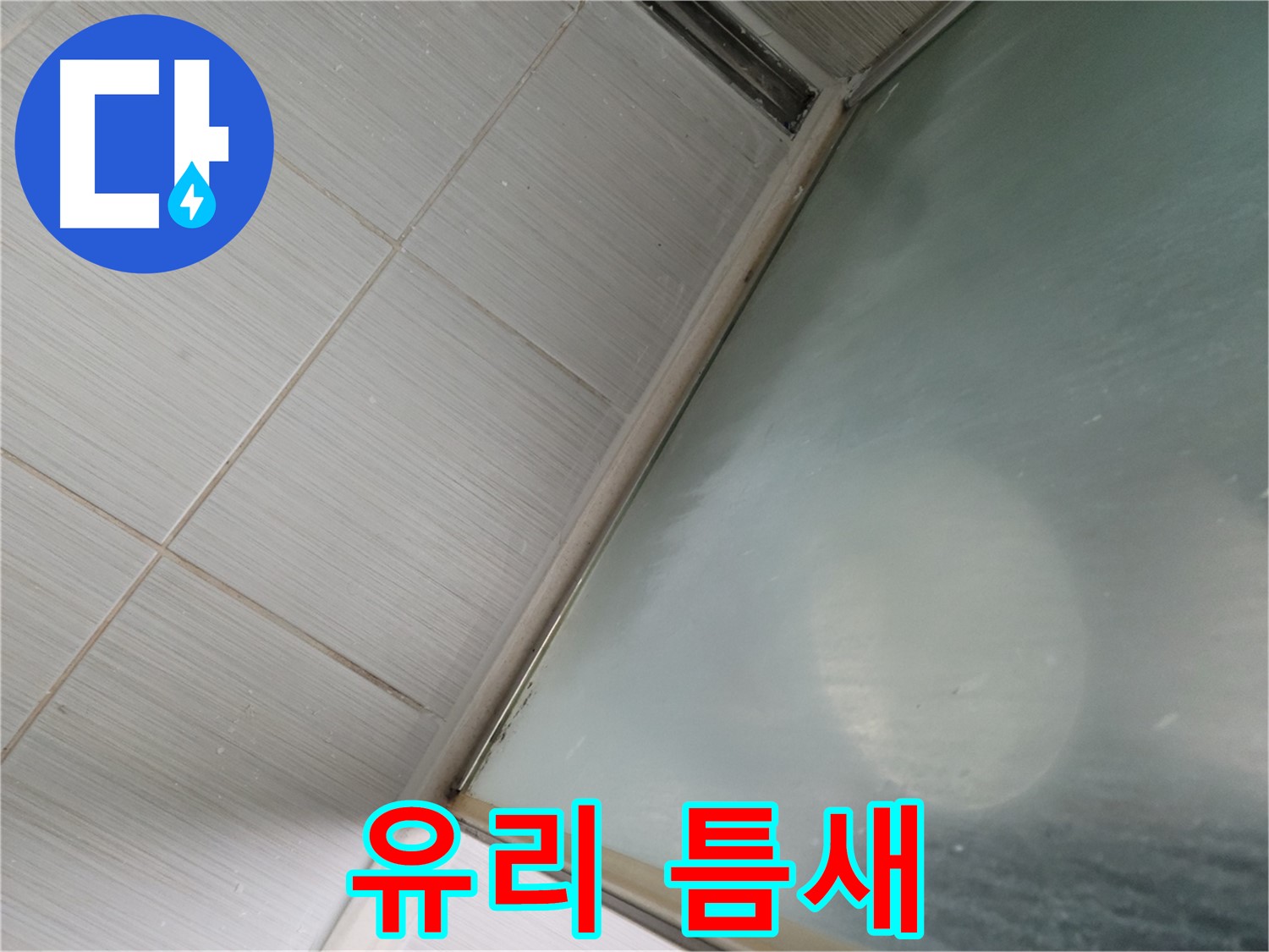 동두천시 강변로 샤워부스 유리 틈새 곰팡이 - 제거 및 방지 시공 - 누수 전문가