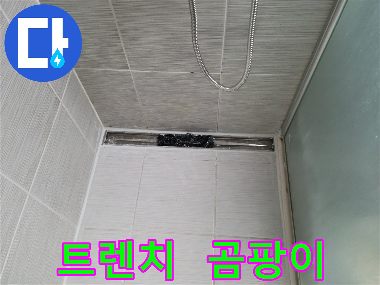 샤워부스 트렌치 - 곰팡이, 아포칼립스 수준?!