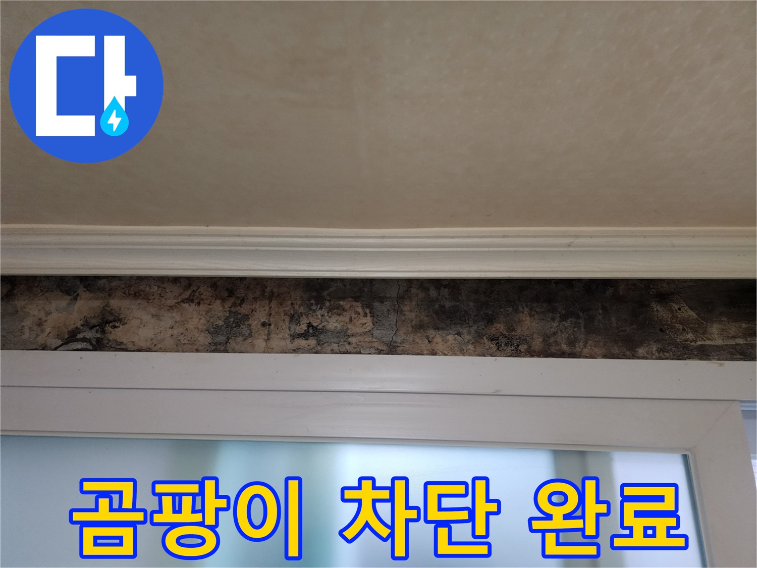 공릉동 누수 해결 - 창문 위 곰팡이 발생 원인 차단 및 방수 시공
