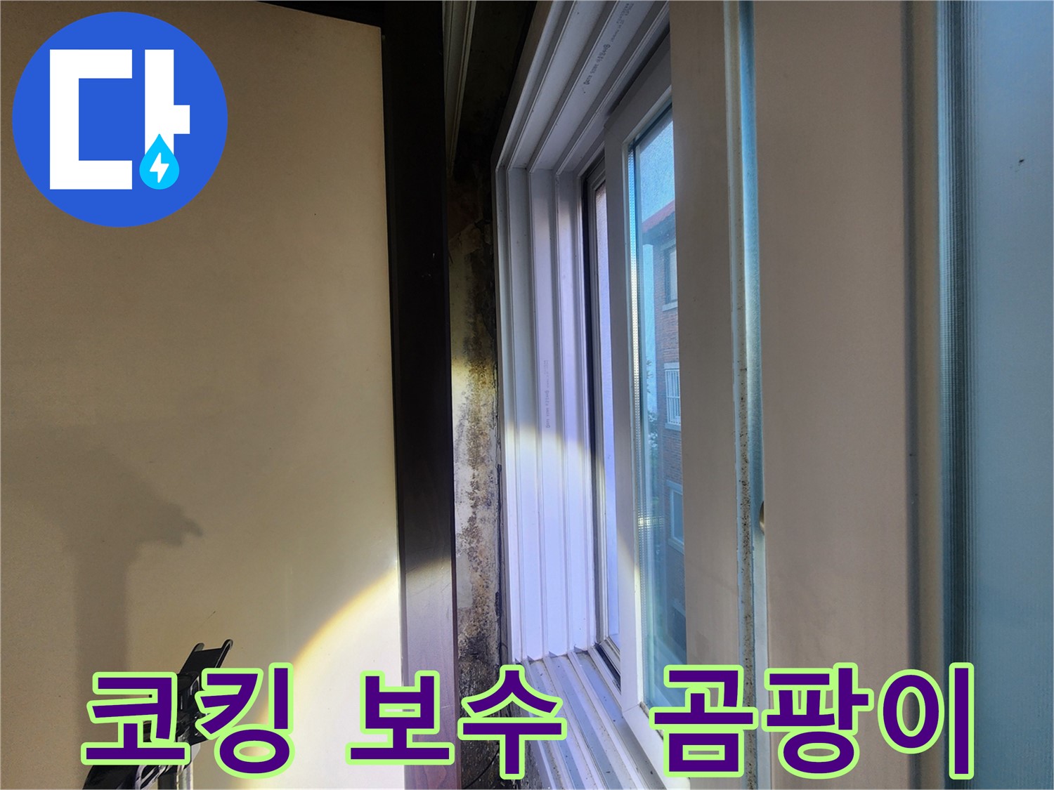 공릉동 주택 창문 코킹 손상 - 누수 및 곰팡이 발생 위험