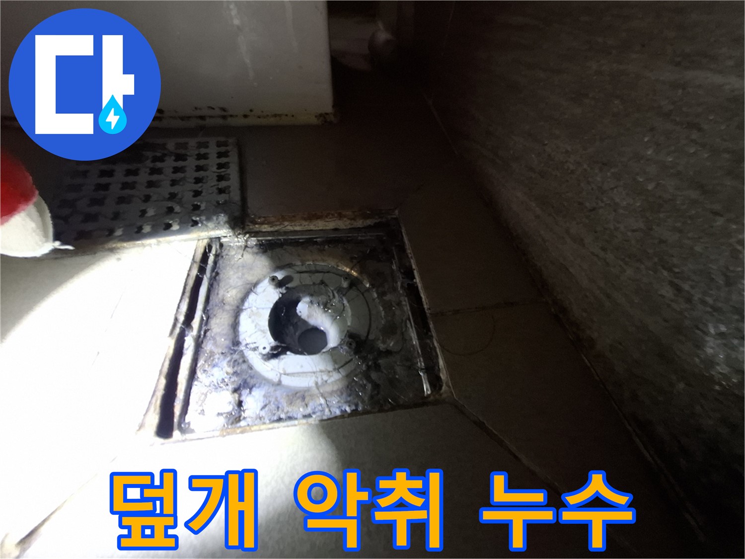 경기 성남 봇들마을 욕실 덮개 파손 - 누수 점검, 악취 제거와 함께 해결