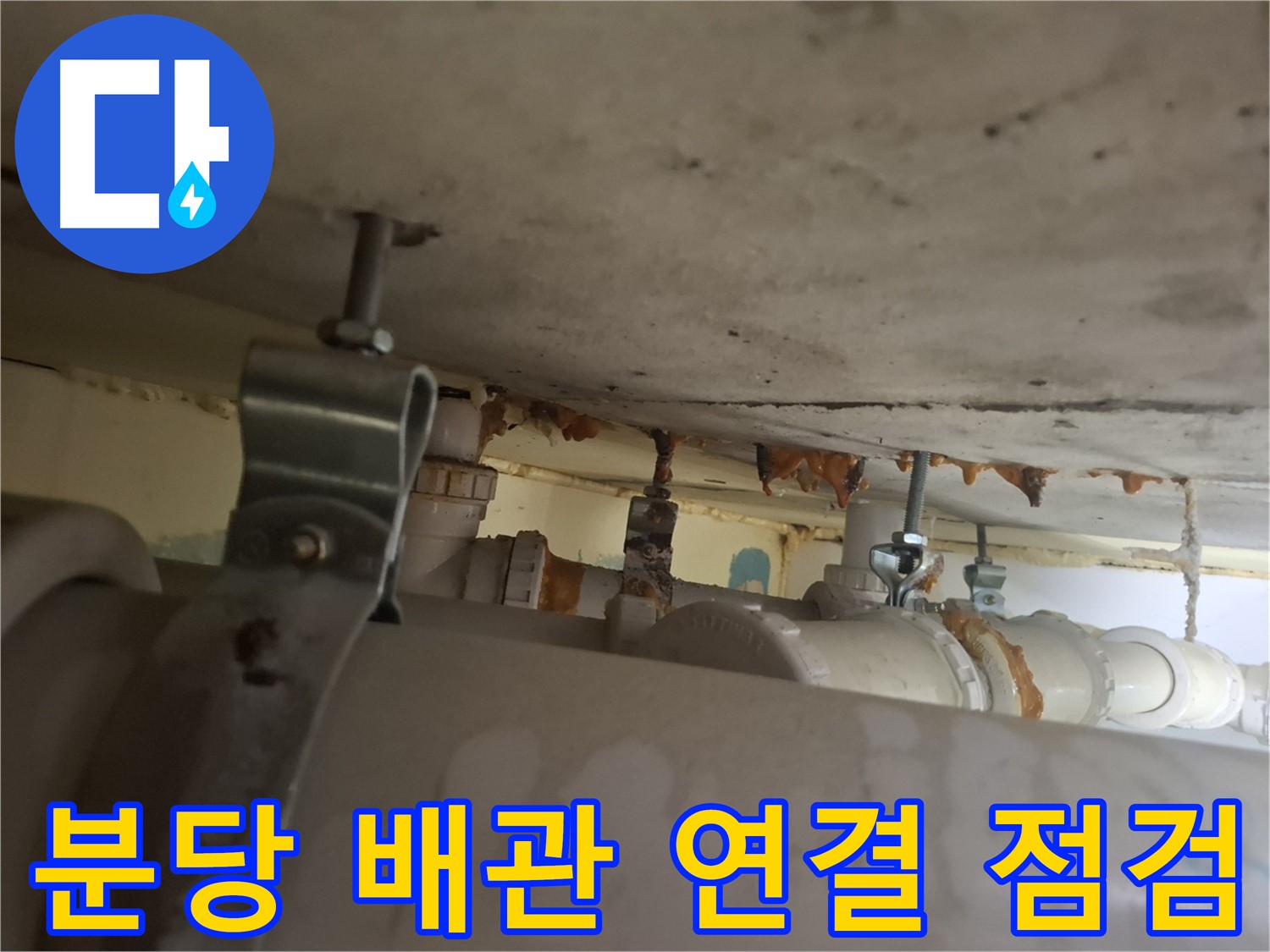 분당 봇들마을 아파트 - 배관 연결 부위, 누수 집중 점검