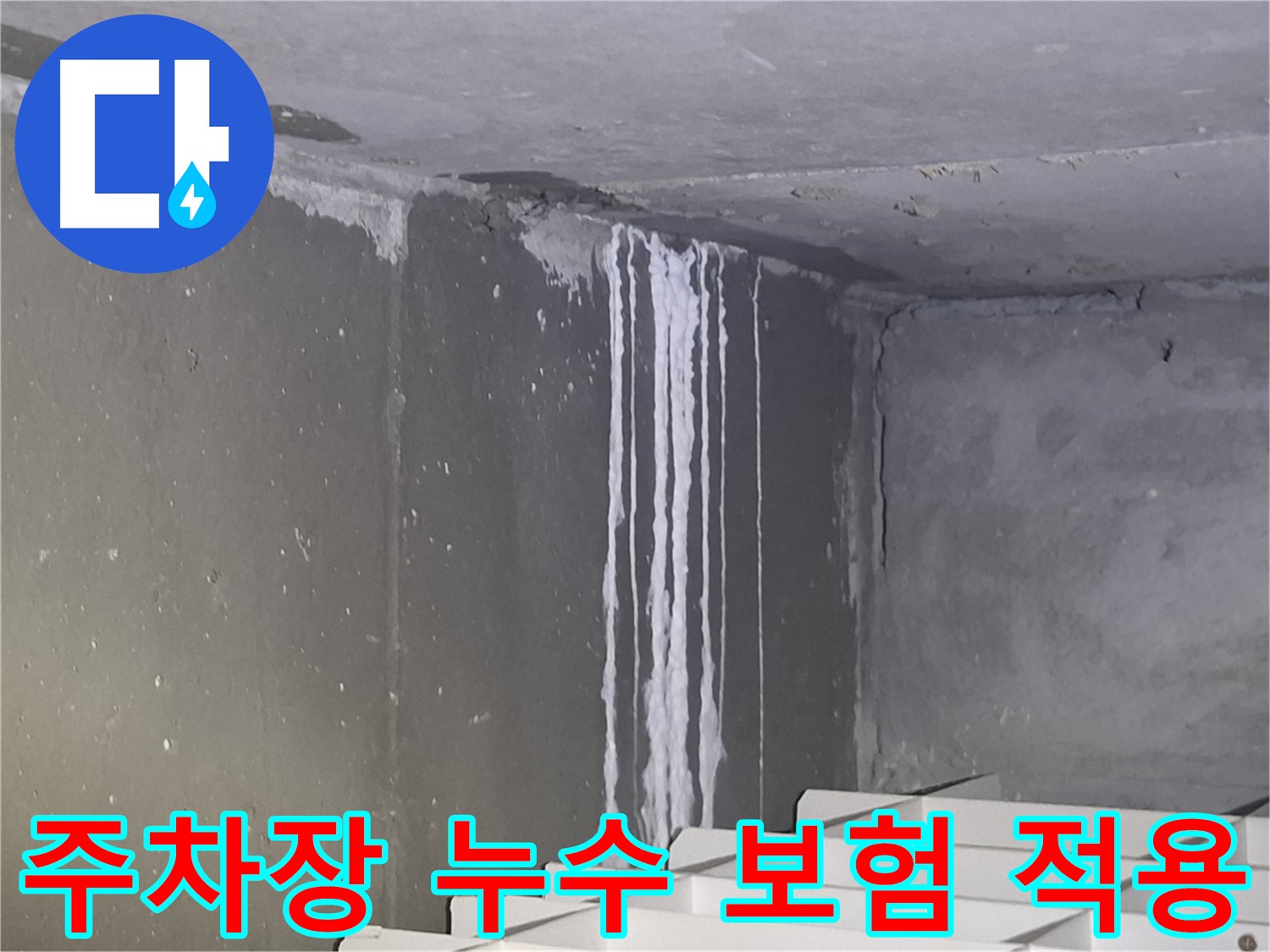 삼평동 건물 주차장 누수 - 누수 보험 적용 가능 여부 상담