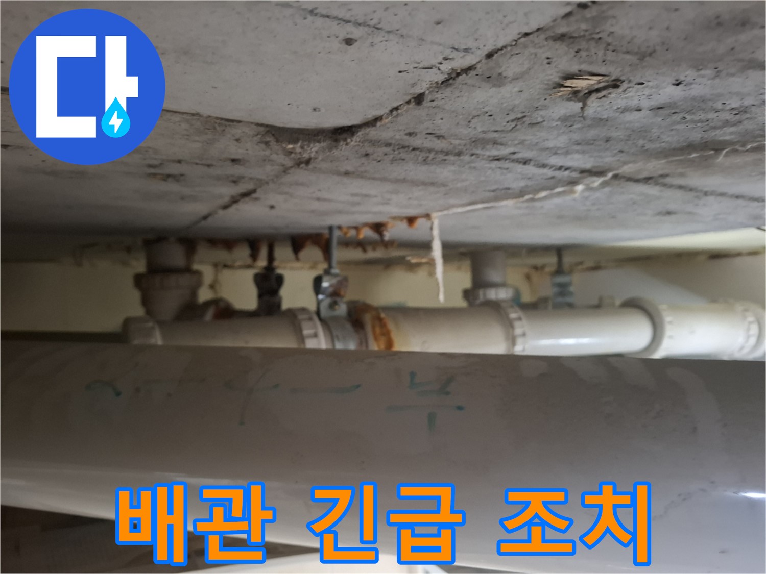 성남 분당구 봇들마을 2단지 아파트 - 천장 배관 누수 긴급 점검 및 신속 조치 진행