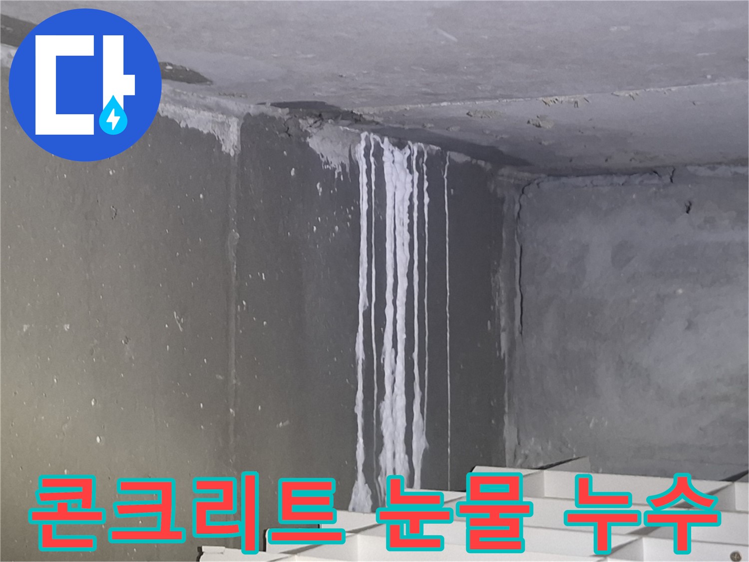 판교 삼평동 건물 콘크리트 누수 - 초기 증상 발견