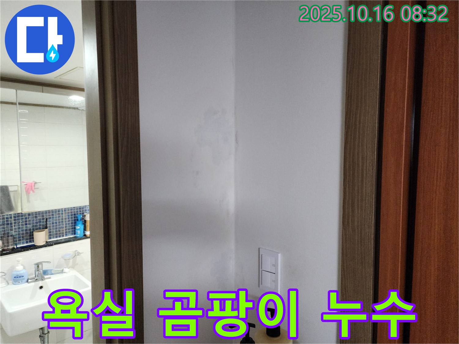 양주시 남면 욕실 곰팡이 - 누수 해결 우선 - 경신리 누수 전문가