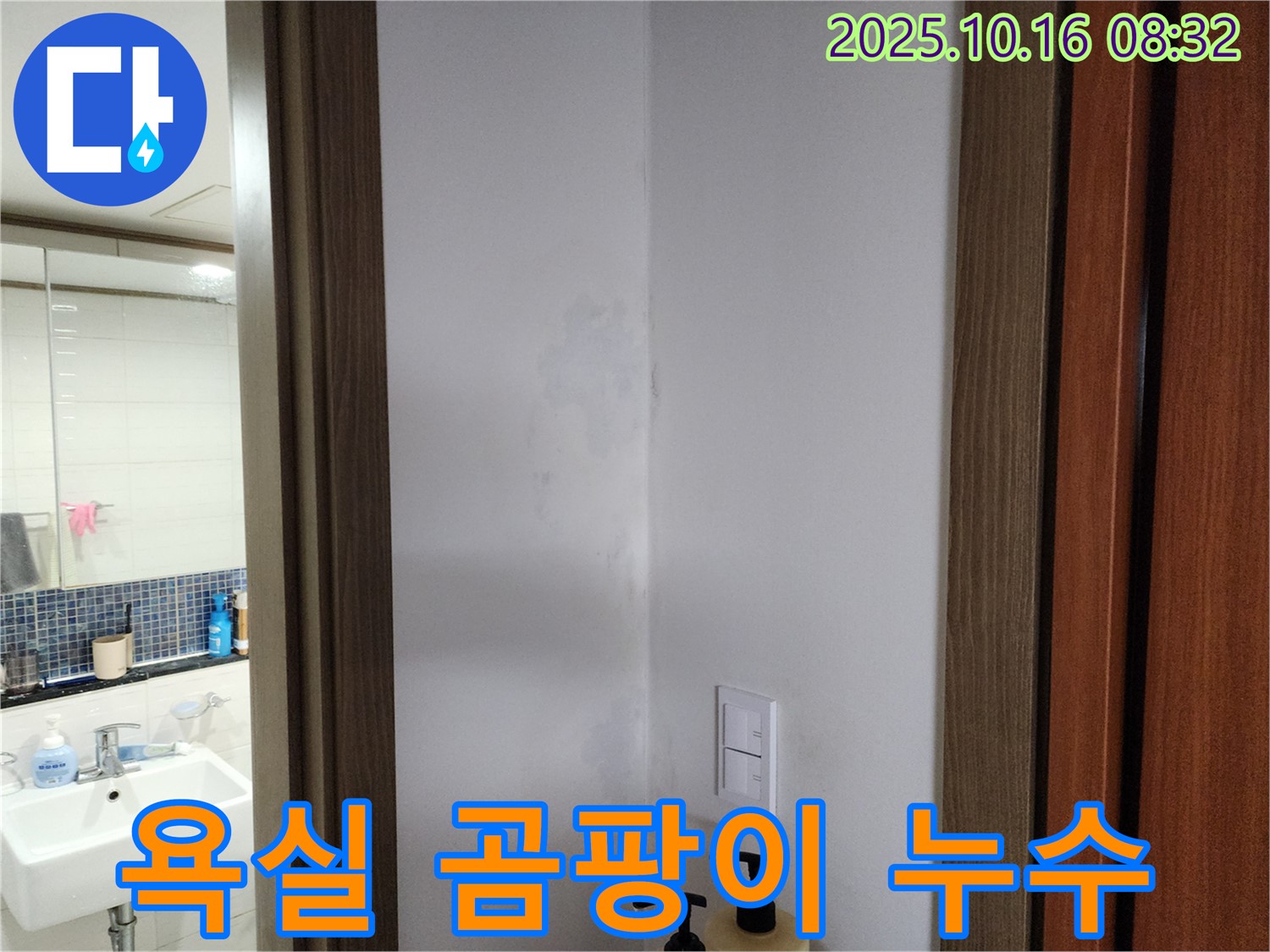 양주시 남면 욕실 곰팡이 - 누수 해결이 우선 - 경신리 누수 전문가