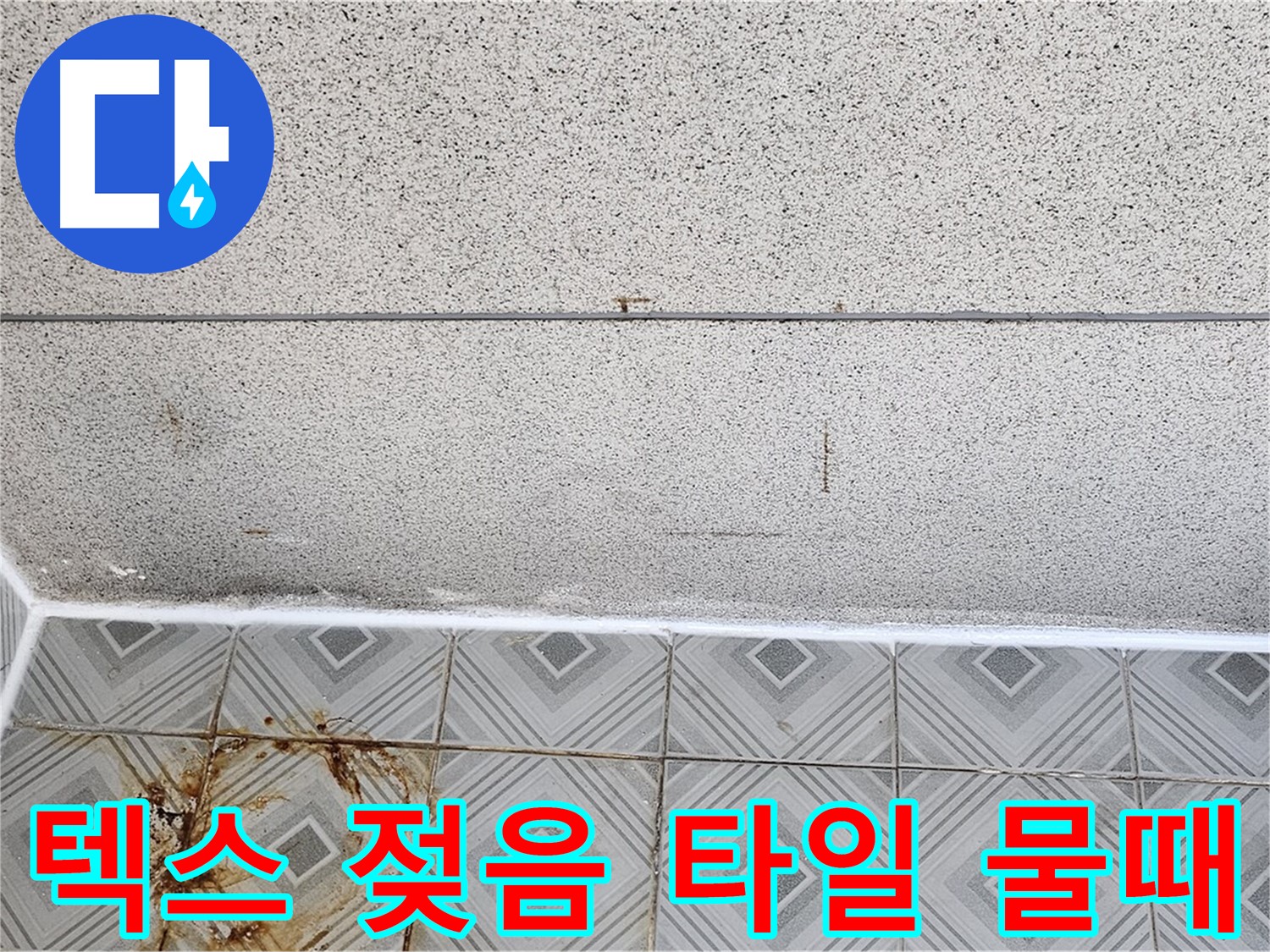 양천구 - 텍스 젖음 - 타일 물때 - 분위기 엉망