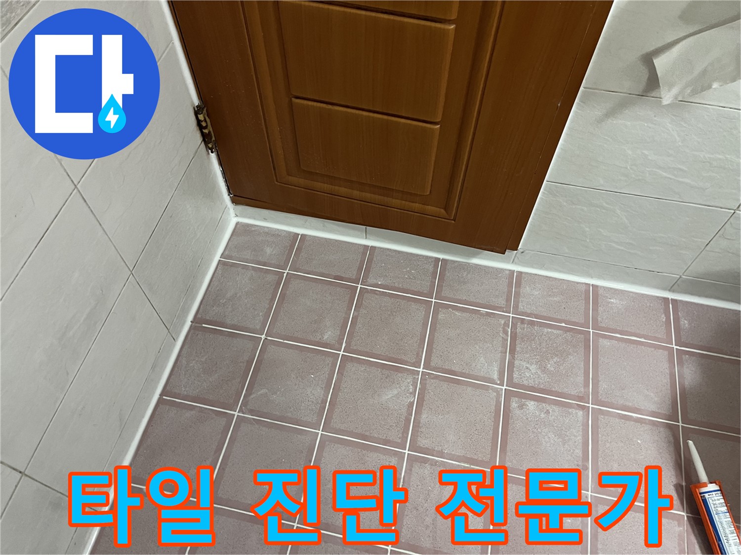 금천구 독산동 형제맨션빌 욕실 - 문 주변 타일 진단 전문가의 꼼꼼한 손길
