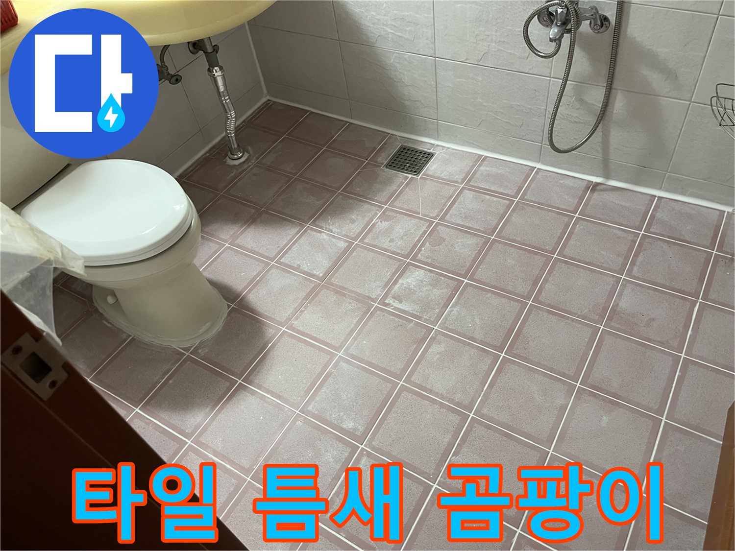 금천구 독산동 형제빌 - 타일 틈새 곰팡이 - 곰팡이 제거 시급